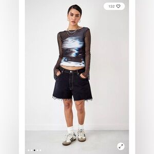 Urban Renewal Levis Vintage Black Denim Women Shorts NWT